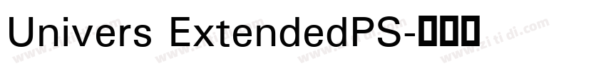 Univers ExtendedPS字体转换